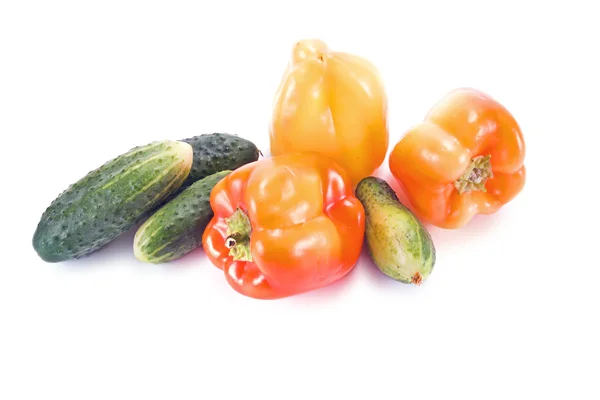 Verduras sobre blanco —  Fotos de Stock