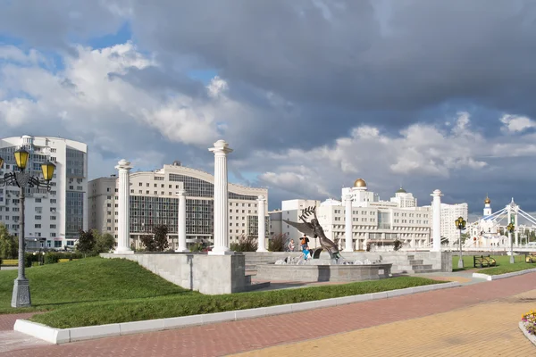 City Belgorod. Fountain of Nike — Stock Photo, Image