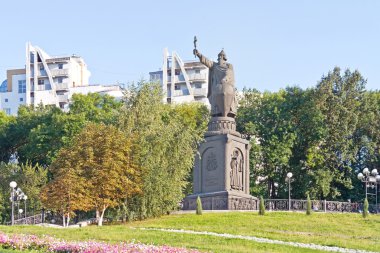 Belgorod. Monument to the Vladimir Sviatoslavich the Great clipart