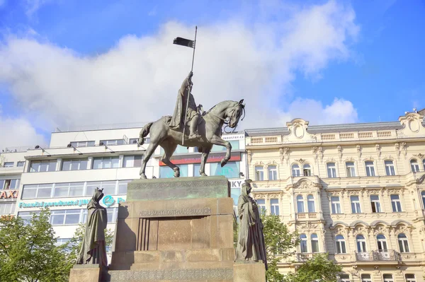 Prag. Tjeckisk prince Wenceslaus I, hertig av Böhmen — Stockfoto