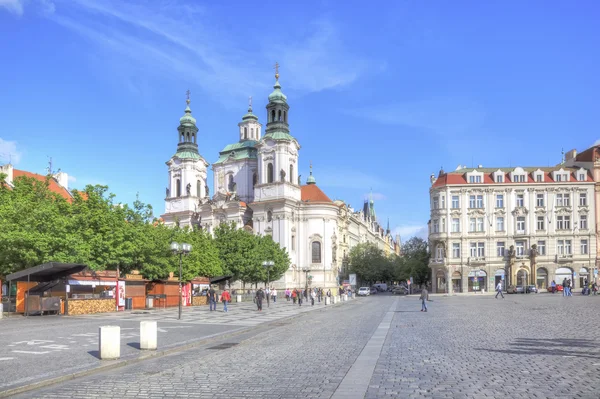 Прага. Церковь Святого Николая — стоковое фото