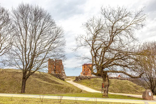 Die Ruinen Der Burg Navahrudak Eine Der Wichtigsten Festungen Und — Stockfoto