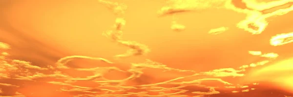 Gezegenin Atmosferi Yabancı Bir Gezegenin Gökyüzünde Bulutlar Panorama Illüstrasyon — Stok fotoğraf