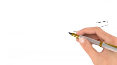Kalem resmin ana hatlarını çizer. Doodle videosu mu Whiteboard animasyonu mu? Kaynamış yoğunlaştırılmış sütlü kaşık beyaz arkaplanda izole edildi 