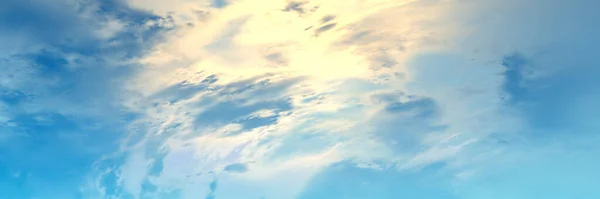 Атмосфера Планеты Облака Небе Чужой Планеты Панорама Иллюстрация — стоковое фото