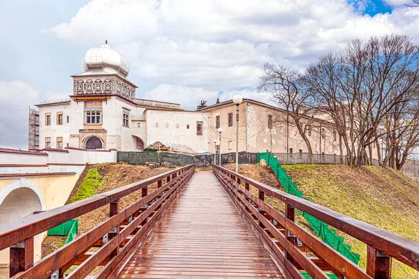 Republiken Vitryssland Gamle Grodno Slott Äldsta Arkitektoniska Monument Vitryssland Ett Royaltyfria Stockbilder