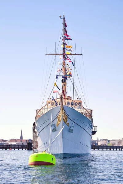 Yacht is the Queen of Denmark — Stock Photo, Image