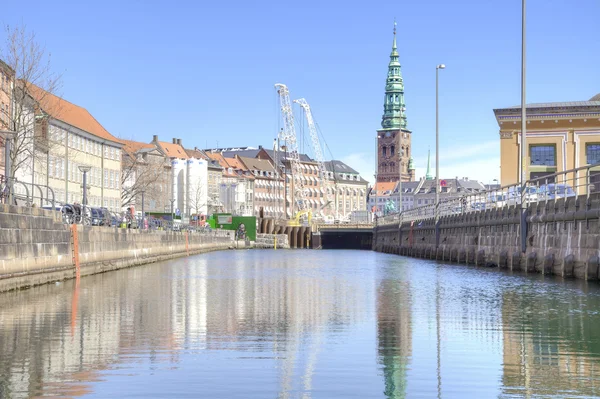 Каналів, що знаходяться в місті Копенгагені — стокове фото