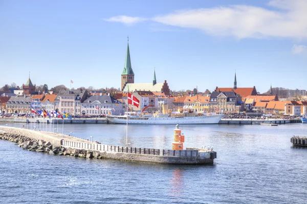Danimarka. Şehir helsingor veya elsinore bir kenarı