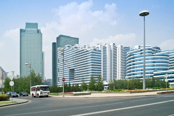 Astana. Zentrum der Stadt. Nurzholer Boulevard — Stockfoto