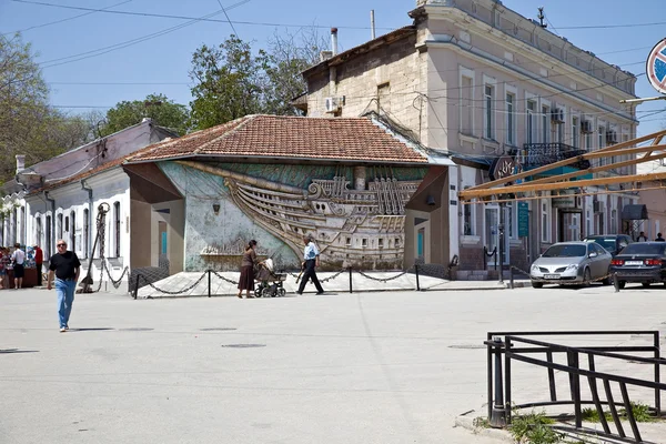 Krim Feodosia Kan 2014 Woonhuis Waar Russische Schrijver Groen Woonde — Stockfoto