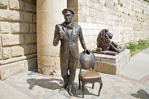 Sculpture of literary personage Ostap Bender — Stock Photo, Image