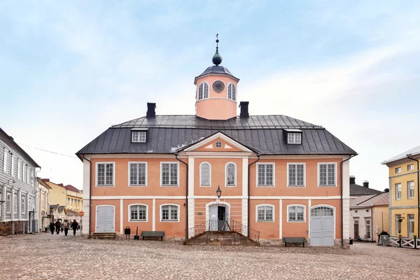 Finland. City Porvoo. Town hall — Stock Photo, Image