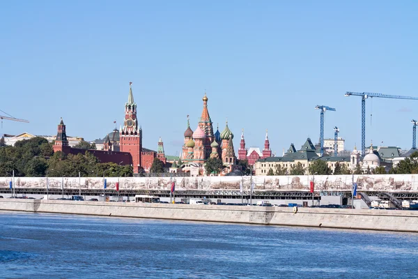 Templo de Vasiliy Beatific, Praça Vermelha e Kremlin — Fotografia de Stock