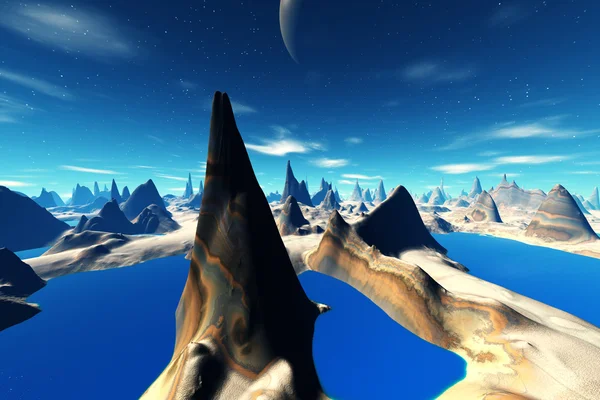 3d rendered fantasy alien planet