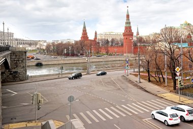 View of the Kremlin from the Sofia Embankment  clipart