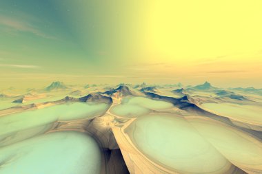 Bilinmeyen gezegen. Dağlar