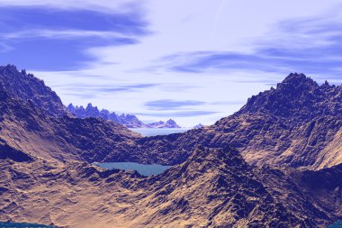 Bilinmeyen gezegen. Dağlar