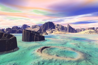 Bilinmeyen gezegen. Dağlar