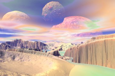 Bilinmeyen gezegen. Dağlar