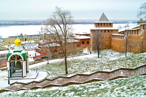 Nizhny Novgorod. Muro do Kremlin — Fotografia de Stock