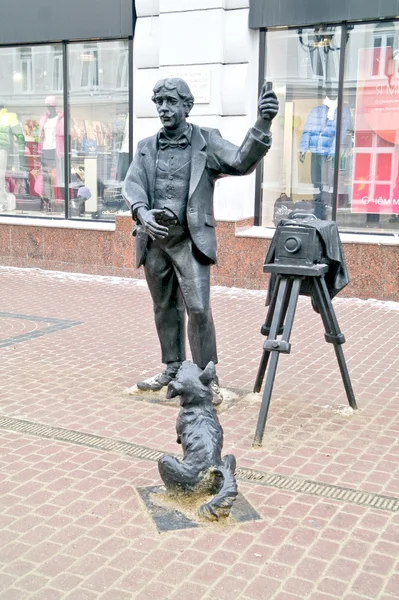 Nizhny Novgorod. Fotógrafo de Escultura — Foto de Stock
