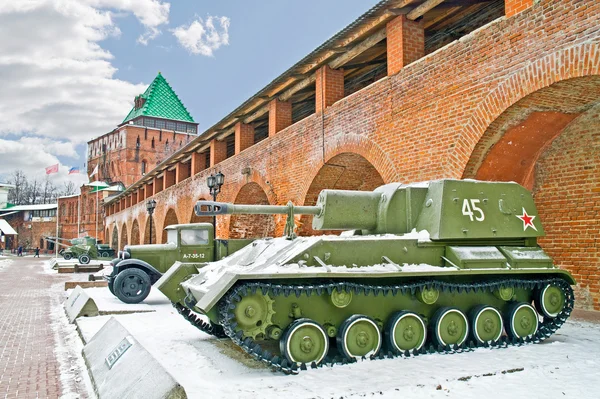 Kremlin de Nizhny Novgorod. Muralla de fortaleza —  Fotos de Stock