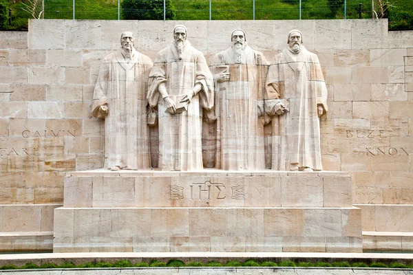 Genf. a reformáció emlékműve — Stock Fotó