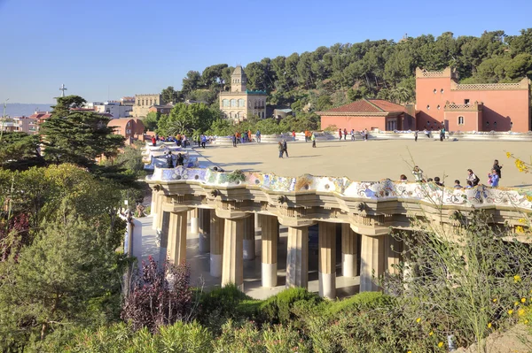 Barcelone. Dans le parc Guell — Photo