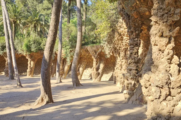 バルセロナ。グエル公園で — ストック写真