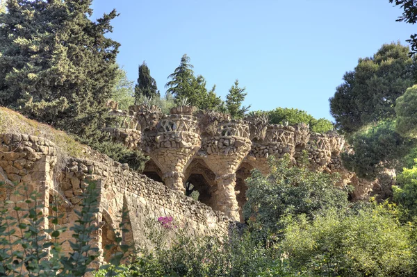 Barcelona. In het Park Guell — Stockfoto