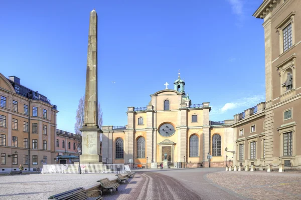 Stockholm. Gebied vóór het Koninklijk Paleis — Stockfoto