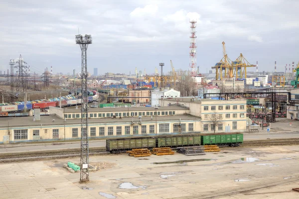 Порт міста Санкт-Петербург — стокове фото