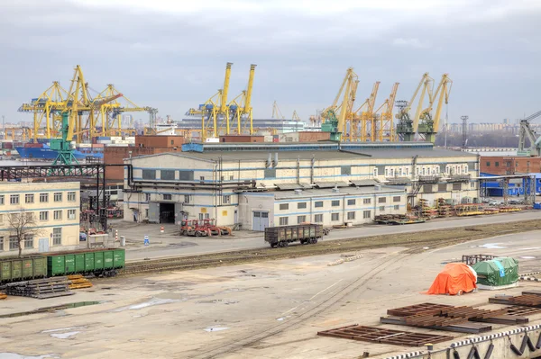 Port of city Saint Petersburg — Stock Photo, Image