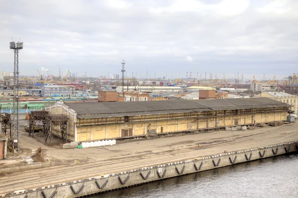 Port of city Saint Petersburg — Stock Photo, Image