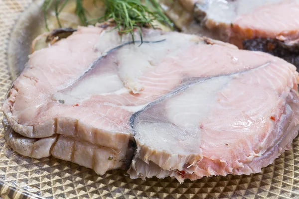 Smoked fish with dill — Stock Image Smoked fish with dill Royalty Free Stock Images