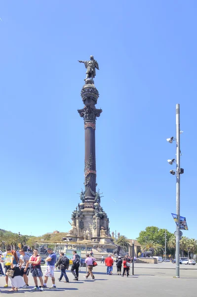 Barcelona. Monument to Christopher Columbus — Stock Photo, Image