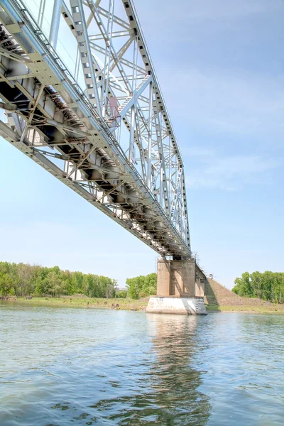 Puente ferroviario largo — Foto de Stock