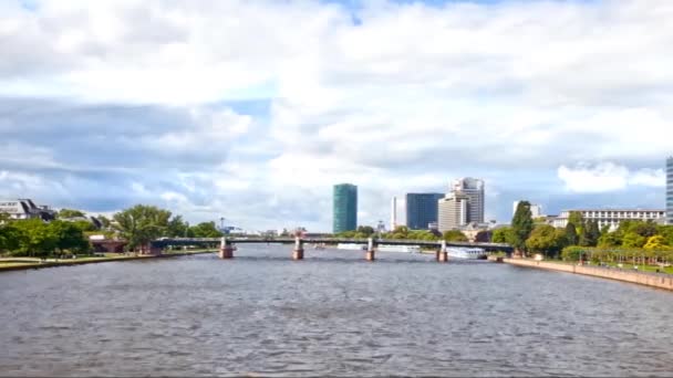 Frankfurt am Main, paisagem urbana — Vídeo de Stock