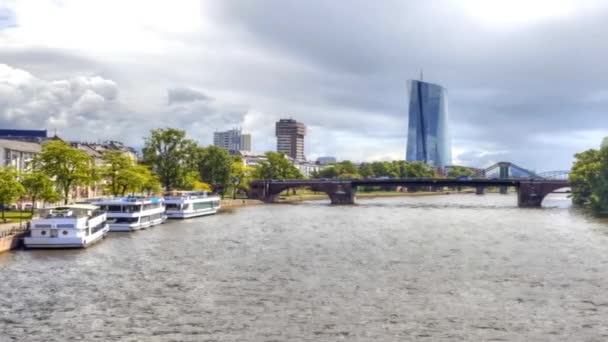 Frankfurt am main, stadsbild — Stockvideo