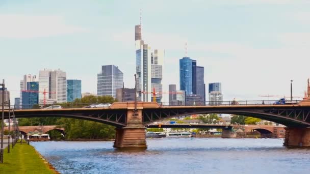 Frankfurt am Main, bybilledet – Stock-video