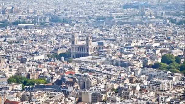 Panorama of city Paris — Stock Video