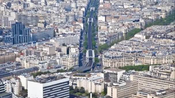 Panorama de la ville Paris — Video