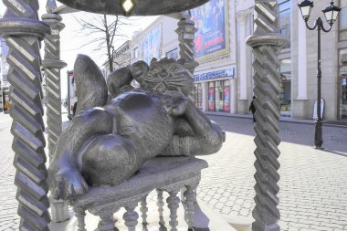 Sokak Bauman kedi Kazan