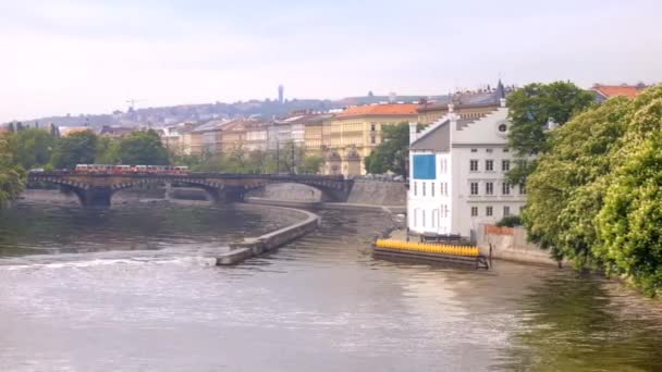 Rio Vltava — Vídeo de Stock