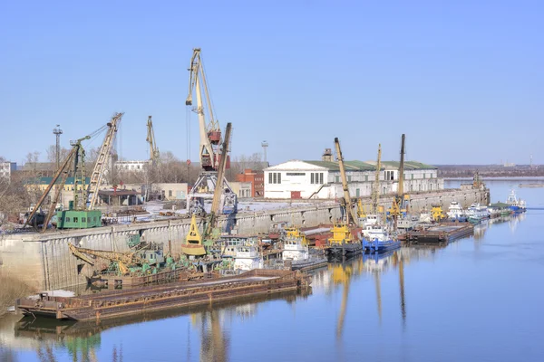 Nizhniy Novgorod. River port — Stock Photo, Image