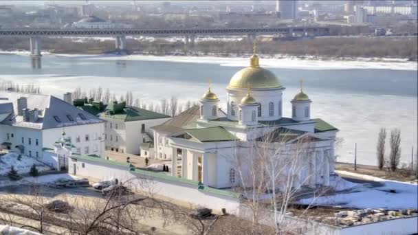 Монастир Благовіщення Пресвятої Богородиці — стокове відео