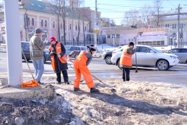 Nizhniy Novgorod. Geçiş izni kar