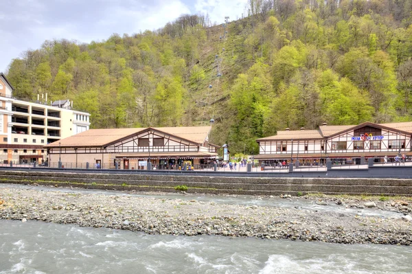 Sotchi. Le village de type urbain de Krasnaya Polyana — Photo