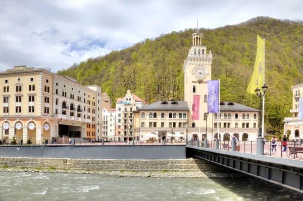 Sochi. Krasnaya Polyana kent tipi yerleşim — Stok fotoğraf